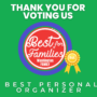 Won Best Personal Organizer from Washington Family Magazine!